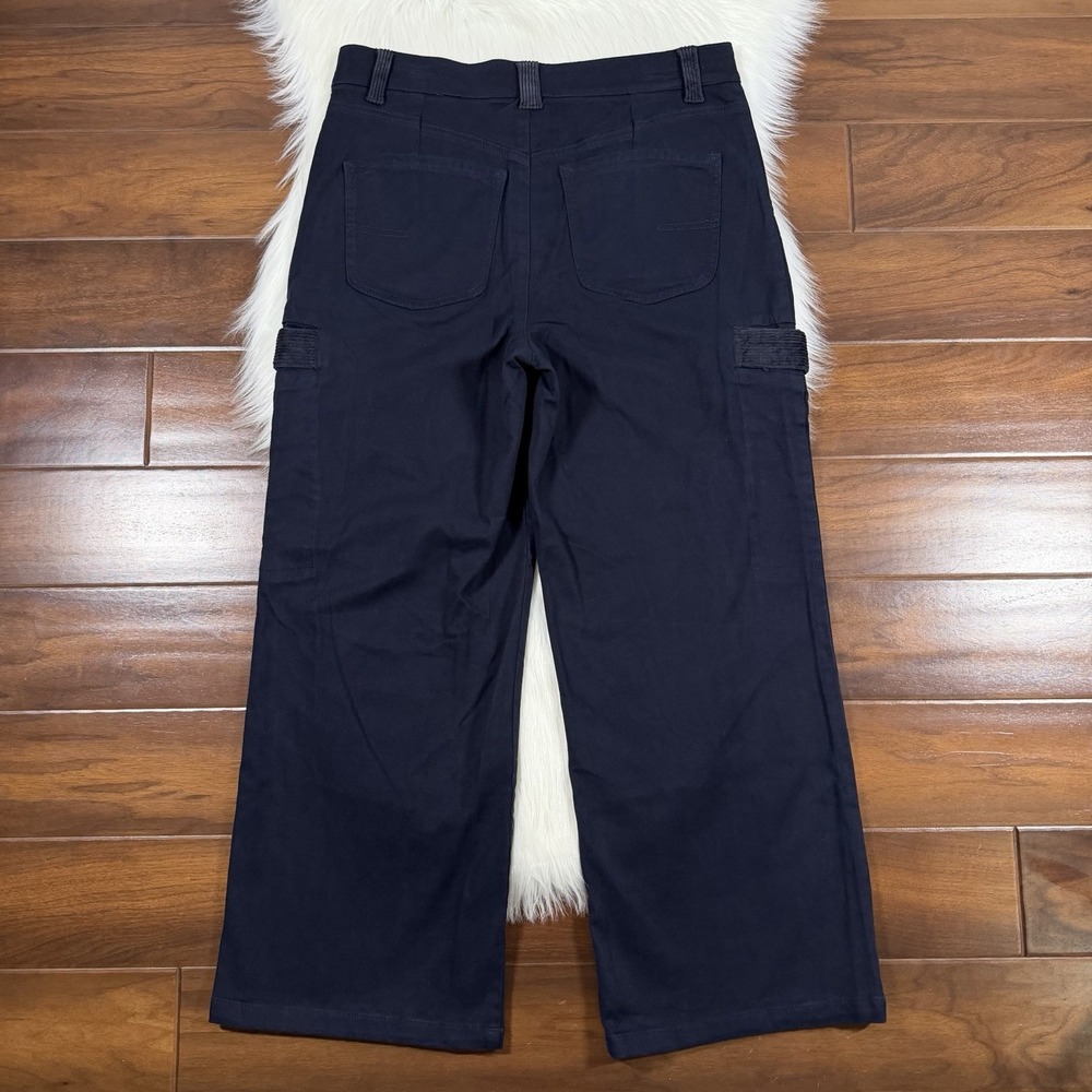 Democracy Women's Size 12 Petite Blue Skyrise Wide Leg Ab Solution Pant Jeans - Picture 6 of 9